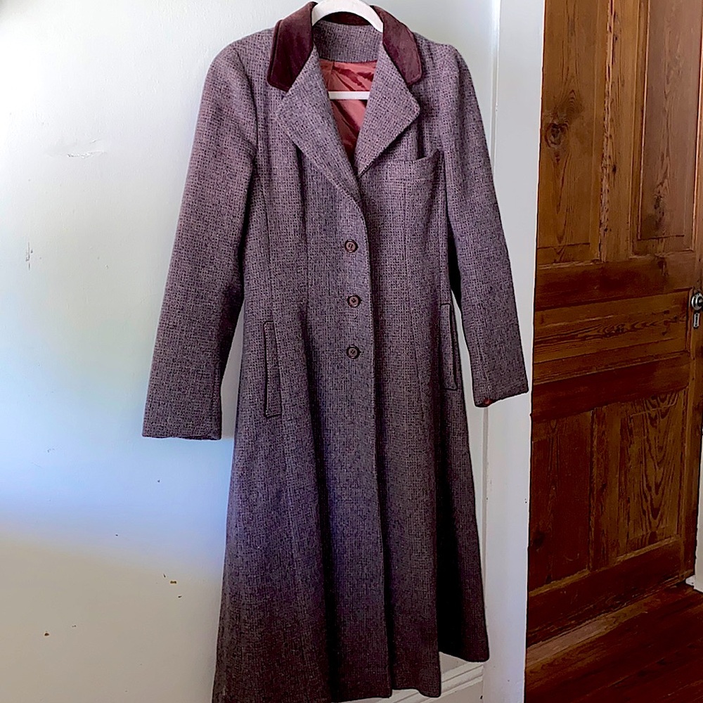 Amazing Vintage 40’s Era purple pea coat